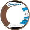 Electraline 13082 Cavo Unipolare FS17, Sezione 1 x 1.5 mm², Marrone, 25 m