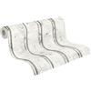 A.S. Création Carta Da Parati Effetto Legno Elements Carta da parati tessuto non tessuto 10.05 m x 0.53 m Bianco Crema Grigio Prodotto in Germania 953701 95370-1
