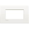 Bticino LNC4804BN Placca Livinglight Air 4 Moduli, Bianco Puro