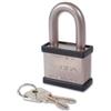 CISA 128050710, Lucchetto Antiscasso in Acciaio con Chiave LIM, 70 mm, Arco 45 mm