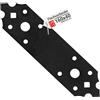 Lun Fix Piastra giunzione piana 160x40x2,5 mm, 10 pz., lamiera forata nera | Per mobili, legno fai da te, pannello legno, Staffe angolari, angolare ferro