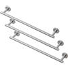 KES Porta Asciugamani Bagno Portasciugamani da Parete 50cm Appendi Asciugamani Bagno Acciaio Inossidabile SUS304 Acciaio Spazzolato, A2000S50B-2 (Confezione da 3)