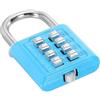 PATIKIL Blocco Combinazione 8 Cifre Pulsante Meccanismo Bloccaggio Blu | 4 Posizioni, Blocco Digitale Sicurezza Pulsante, per Armadietto Palestra Armadietto Sportivo Cassetta Attrezzi