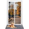 YXRS Zanzariera Magnetica Porta Finestra 100 x 300 cm Nessun Attrezzo Richiesto Zanzariera con Magneti Viene Fornito con Kit di Montaggio per Porte da Balcone/Cantine/Terrazze, Bianco