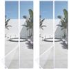 HOOMEE Zanzariera per Porta, 120x240 CM-Tenda Magnetica per Porte Finestre e Patio, Magneti Potenti per una Perfetta Chiusura Automatica, Installazione Facile senza Foratura (Bianco) (Confezione da 2)