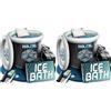 FROST POLAR ICE BATH RECOVERY FROST POLAR - Ice Bath recupero 350 Litri - Vasca Ghiaccio Crioterapia 80 cm x 85 cm Staffe in Lega di Alluminio - Vasca Crioterapia, Include Cuscino, Borsa Impermeabile e Ricariche. (Confezione da 2)