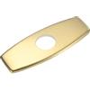 M METERXITY Placca Di Copertura Per Rubinetto 6 Pollici Oro Spazzolato | Placca Di Montaggio Per Lavello Bagno/Cucina, In Acciaio Inox 304, Copri Foro