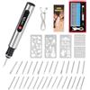 Gbformat Penna per Incisione Elettrica con 30 Bit, Senza Fili Mini Trapano Utensile Rotante Multifunzione, Ricaricabile USB Strumenti Rotanti Portatile Per Incidere, Forare, Smerigliare