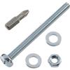 AERZETIX Kit fissaggio M6x70 mm / 20 viti metalliche / 20 dadi esagonali / 40 rondelle piatte / 1 utensile 1/4 PZ2