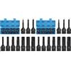 EFUTURETIME 10 Pz. Set Bussole Esagonali 1/2, H5, H6, H7, H8, H10, H12, H14, H16, H17, H19, Bussole Esagonali Maschio con Scatola, Cr-Mo, per Viti ad Esagono Incassato (Confezione da 2)