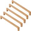 generic 5 pomelli in legno di faggio massiccio, maniglie per armadietti, cassetti, maniglie per armadio, comò, armadio, porta, decorazione per la casa, mobili, distanza tra i fori 256 mm