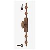 Utensil legno Cremonese forgiata finitura color ruggine LINEA IL FORGIATO MADE IN ITALY, ad aste esterne complete di n°2 aste 1100 mm, n°4 cavallotti, n°2 riscontri a rullo regolabili FM013.MPE