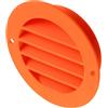 AERZETIX Griglia di ventilazione/aerazione Ø75 mm rotonda da incasso in plastica ASA per interno e esterno/colore arancione