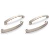 SYZOW 10 Pezzi Maniglie per Mobili da Cucina 160mm Maniglie Armadio Maniglie Acciaio Inox- Maniglie Cassetti Argento maniglia cucina nichel satinato (Confezione da 2)