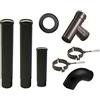 MBM Kit tubi stufa a pellet canna fumaria dn 80 tubo acciaio smaltato nero porcellanato 600 Ce Made in Italy Mod 0A