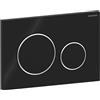 Geberit 115.882.KM.1 Placca di Comando, Nero/Cromo Lucido
