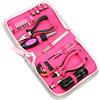 Riloer Set di attrezzi da donna, 23 pezzi, rosa, cacciavite, attrezzi per la casa, kit di strumenti di riparazione multifunzione, pinza a vite, strumento di misurazione
