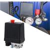 IGTOPS Interruttore di pressione per compressore 220V, compressore d'aria, interruttore 4 fori, regolatore per compressore d'aria, interruttore multiuso, valvola di controllo per rapida decompressione