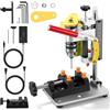 BORDRISE Trapano da tavolo, 4500-9000 giri/min, trapano da banco in miniatura con 7 velocità, mini trapano da banco per fai da te, legno, metallo e plastica