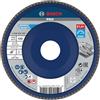 Bosch Accessories Bosch 1x Disco lamellare PRO X571, versione diritta, in plastica | per Acciaio, Acciaio inossidabile, Grano 120, Professional Accessorio Smerigliatrice angolare piccola