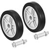 PATIKIL 4.7 Aria Compressore Ruote, 2pz Universale Aria Compressore Ruota Sostituzione Parte con Vite & Dado con 0.7 Dia. Foro per Facile Mobilità