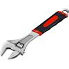 Generic 1 chiave inglese regolabile (20,3 cm) - acciaio ad alto tenore di carbonio resistente, impugnatura antiscivolo per idraulica, automotive e uso domestico
