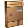 Alubox Cassetta postale serie 'se' anodizzato bronzo