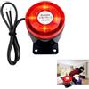 Taikuwu Sirena esterna 220 V 120 dB - Allarme domestico cablato con potente flash rosso - Sicurezza casa, magazzino, balcone, canto, compatibile con sistemi GSM