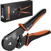 Lytool Pinza Crimpatric 0.08-16 mm² Elettrici | Puntalini Elettrici a Crimpare Manutenzione del Elettrico, Crimpatrice a Quattro Lati Capicorda Elettrica