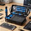 Generic Set di cacciaviti di precisione 115 in 1 B, kit di strumenti di riparazione elettronica, micro punta magnetica con albero flessibile per telefono, Mac, computer, orologio, console, campanello