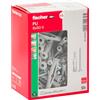Fischer FU 8x50 V Tasselli con Vite, 50 Pezzi, per Cartongesso, Lastre, Mattoni Forati, Muratura Piena, 502353