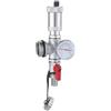 AQUA HEATING Valvola Di Sfiato E Di Scarico Per Collettori Del Circuito Di Riscaldamento Valvola Di Sfiato Per Collettori Con Termometro Rosso
