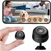 Générique Telecamera di sicurezza WiFi senza fili esterna interna 1080P | Rilevamento di movimento, visione notturna, allarme mini telecamera interna per casa, giardino, ufficio