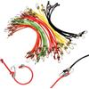 Generic Confezione da 30 piccole corde elastiche con ganci, 25,4 cm, in gomma resistente, mini corde elastiche per esterni, campeggio, bagagli, tende, teloni, biciclette, auto, camper, resistenti alle