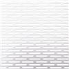 Alberts 466817 Lamiera forata, fessura, alluminio, anodizzato argento, 200 x 1000 x 0,8 mm