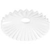 balacoo Paralume Sospensione in Ceramica Bianco, Stile Vintage Pieghettato | Diametro Foro 45mm, Riduce L'abbagliamento, per Applique e Anelli di Fissaggio