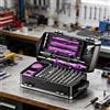 Generic 117 in 1 mini cacciavite di precisione, regalo per uomini, kit di riparazione in acciaio CRV con punte Torx Triwing viola