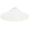 arterameferro Paralume ceramica bianca di ricambio per applique e lampadari ferro e ottone 30 cm (Bianco)