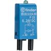 Finder Steck modulo con LED Verde Diode 6 di 24 V DC, 1 pezzi, 99.80.9.024.99