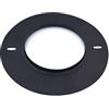 TYGERIX® Rosone Coprimuro in Acciaio Inox da 80 mm Nero | Rosetta Copriforo con Collarino | Resistente al Calore | Copertura Foro Stufe Caldaie Camini Tubi Canne Fumarie | Certificato | Il Top