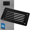 KOTARBAU® Griglia di ventilazione 165 x 100 mm con rete nero aerazione areazione metalica da sovrapporre