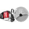 MSW Motor Technics MSW Sega per calcestruzzo - benzina - 3000 W - 155 mm di profondità di taglio Tagliapavimenti Macchina per il taglio del calcestruzzo