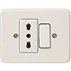 BTicino 1216N Serie Domino Deviatore, Presa Bipasso, 6 A, 3500 W, Avorio