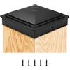Delixike Tappi in Plastica Impermeabile per Pali di Legno, 7 x 7 cm, Protezione Contro il Cracking