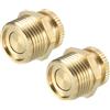 PATIKIL Valvola di Scarico Serbatoio Compressore d'Aria, 2 Pezzi G 3/8 Pezzo di Ricambio per Valvola Scarico Compressore d'Aria in Ottone
