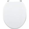 Wirquin 21230004 Sedile WC Woody, bianco | MDF, cerniere in acciaio inox, forma U