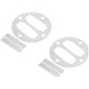 PATIKIL Kit Guarnizione Testata Sostituzione Valvola Lamellare 47mm 2 Set | Set di Ricambi per Compressore d'Aria Central Pneumatic
