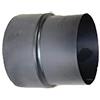KS24 Tubo di fumo, Riduzione per tubi stufa 2 mm 180 - 150 Grigio Ghisa