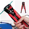 Generic Spelacavi autoregolabile 3 in 1, strumento automatico per taglio e crimpatura di cavi, 10-24 AWG, taglierina crimpatrice, spelafili elettrici, multiuso, 20,3 cm