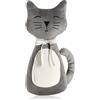 COM-FOUR® Fermaporta pesante, design simpatico gatto, accessorio domestico | fermaporta per finestre e porte - ideale per correnti d'aria
